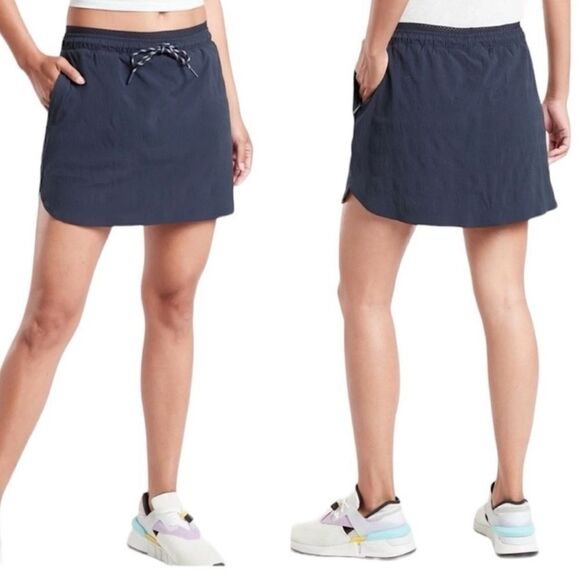 Athleta Crest Skirt Skort Navy Blue NEW - Picture 12 of 12